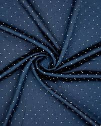 NAVY BLUE SILK STONE HIJAB