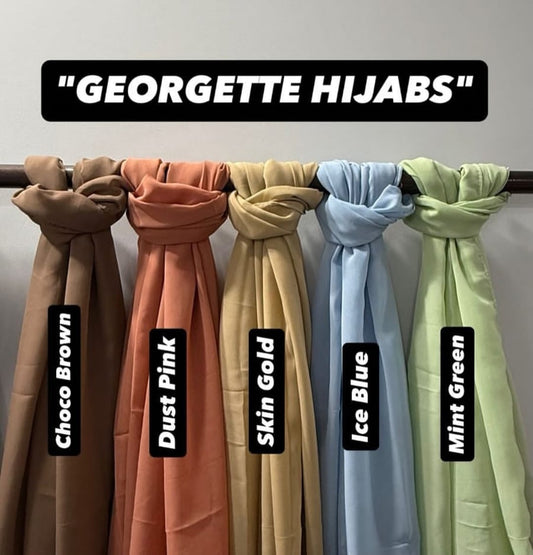 PACK OF 5 HIJABS WITH MATCHING NIQABS