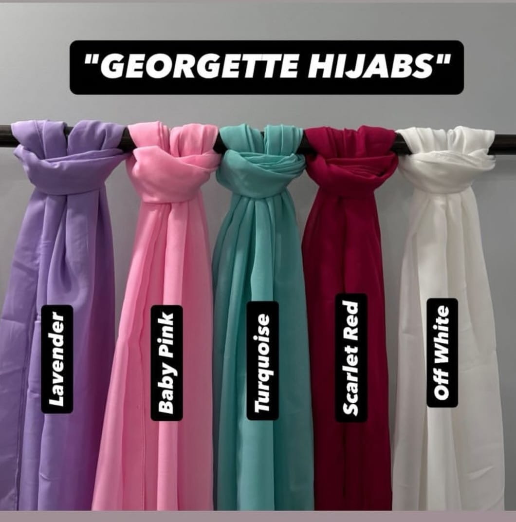 PACK OF 5 HIJABS WITH MATCHING NIQABS