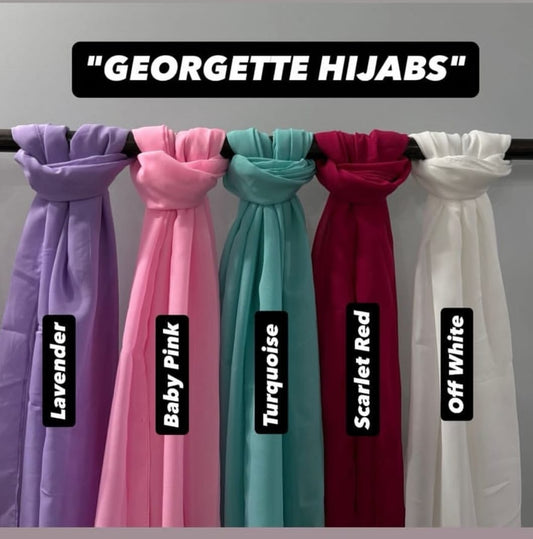 PACK OF 5 HIJABS WITH MATCHING NIQABS