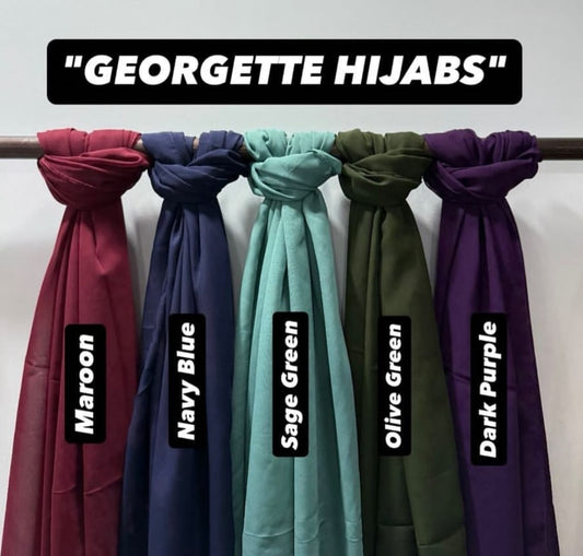 PACK OF 5 HIJABS WITH MATCHING NIQABS