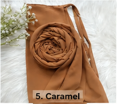 CARAMEL HIJAB WITH NIQAB - SET