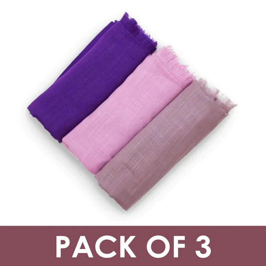 Pack of 3 Lawn hijab